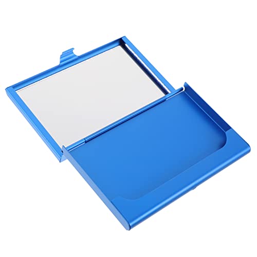 iplusmile Stylisches Damen Visitenkartenetui aus Aluminium mit Integriertem Kosmetikspiegel Leichtes und Kompaktes Kreditkartenetui für Businesskarten Tragbarer Kartenhalter für Vielseitige von iplusmile