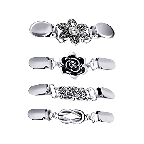 iplusmile Teiliges Brooch Pin Sweater Cape Clips aus Legiertem Vintage Cardigan Verschlussclips Glatte Polierte Oberfläche Stilvolle Anstecknadeln für Pullover und Jacken von iplusmile