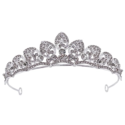 iplusmile Tiara Mit Strass-dekor Leichter Brautschmuck Für Kopf Geeignet Für Hochzeiten Und Feiern Stilvoller Haarschmuckornament von iplusmile