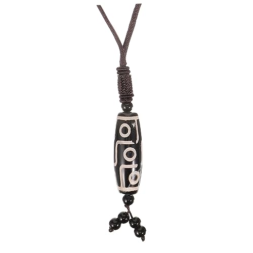 iplusmile Tibetischer Ethno Anhänger mit Neun Augen Agate Perle Buddhische Kette Modisches Damen Schmuckstück Komfortabel Tragbar Einzigartiges Handwerk Geeignet für Alltag und Besondere von iplusmile