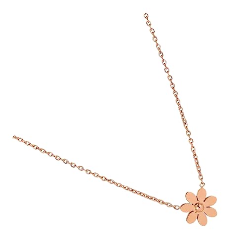 iplusmile Titanstahl Halskette Damen mit Zartem Anhänger Frühlingskette in Roségold Leichte und Langlebige Schmuck für Frauen und Mädchen von iplusmile