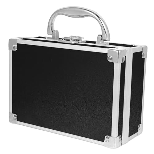 iplusmile Aluminium Makeup Koffer Tragbare Kosmetik Aufbewahrungsbox Organizer Für Unterschiedliche Anlässe Schickes Und Praktisches Design Mit Griff Für Einfache Handhabung von iplusmile
