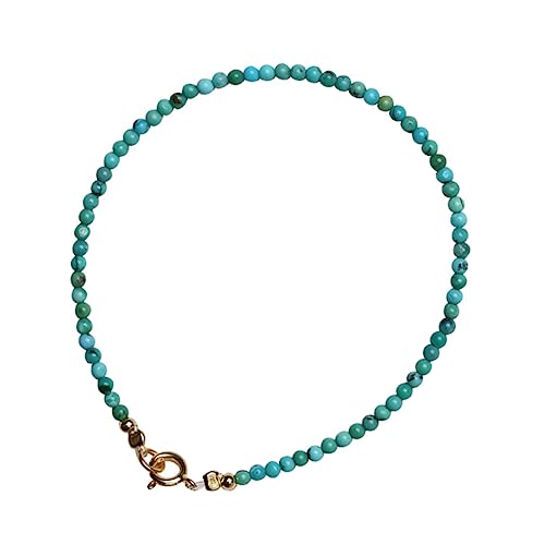 iplusmile Türkis Armband Damen Boho Stil Natürliche Türkis Perlen Handgefertigt Modisches Damen Schmuck für Freundinnen und Familie von iplusmile