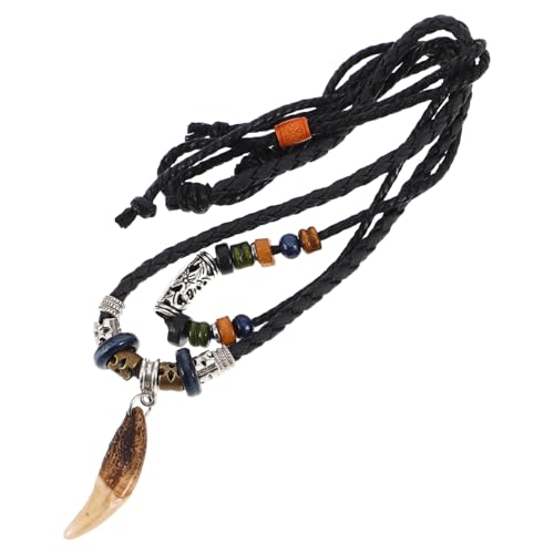 iplusmile Verstellbare Boho Haifischzahn Herren Surfer Kette Ethnischer Geflochtener Fake mit Anhänger Schwarz Strand Schmuck Unisex iplusmile Verstellbare Boho Haifischzahn Herren Surfer Kette Ethnischer Geflochtener Fake mit Anhänger Schwarz Strand Schmuck Unisex von iplusmile