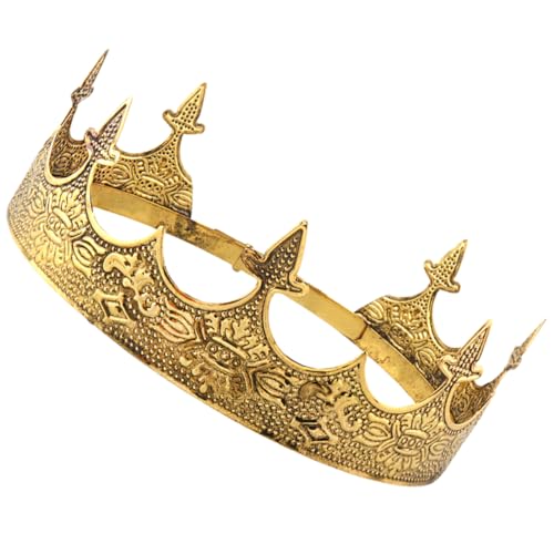 iplusmile Verstellbare Herren Königskrone Party Kopfschmuck Vintage Stil Leichtes Design für Cosplay Bühnenauftritte und Festliche Anlässe iplusmile Verstellbare Herren Königskrone Party Kopfschmuck Vintage Stil Leichtes Design für Cosplay Bühnenauftritte und Festliche Anlässe von iplusmile