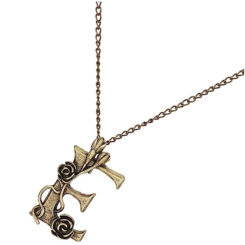 iplusmile Vintage E Initialen Halskette für Damen Kreative Antike Metall Anhänger Stilvolle Pullover Kette Verarbeitung für Familie und Freunde von iplusmile