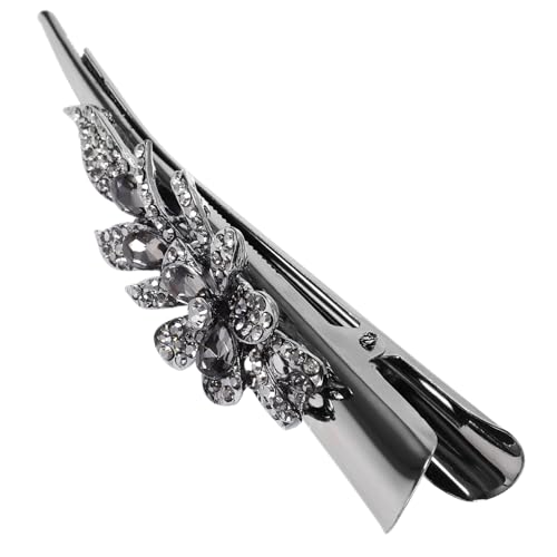iplusmile Vintage Großer Metallener Duckbilled Haarclip mit Strasssteinen Dekorative Haarklammer für Mädchen zu Dickem Haar Eleganter Haarschmuck für Hochzeit Party und Alltag von iplusmile