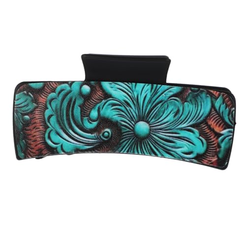 iplusmile Vintage Haarklammer im Western Stil Kunststoff Haarkralle mit Festem Griff Modisches Haarschmuck Accessoire für Mädchen Schonend zu Haaren Vielseitig für Alltag und Besondere von iplusmile