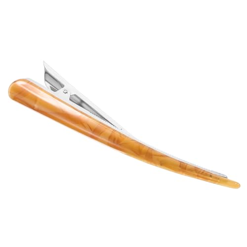 iplusmile Vintage Haarspange aus Acetat Modischer Entenbill Haarklammer Glänzend Champagnerfarben Eleganter Haarschmuck für Damen Vielseitig für Alltag Party und Festliche Anlässe von iplusmile