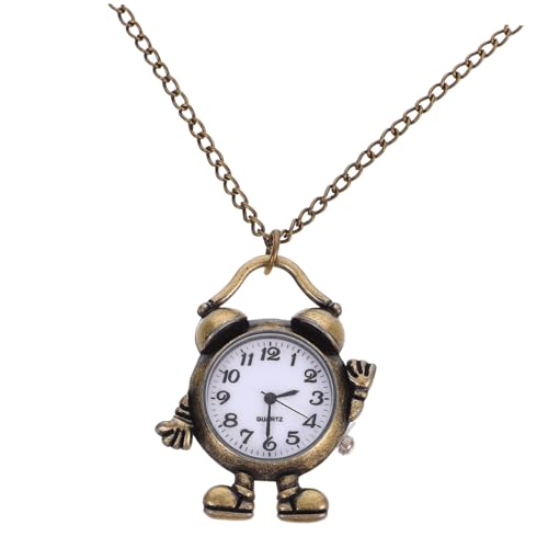 iplusmile Vintage Taschenuhr aus Langlebiger Legierung mit Klarem und Präzisem Quarzwerk Praktische Hängeuhr im Retro Design Kettenuhr für Herren und Damen von iplusmile