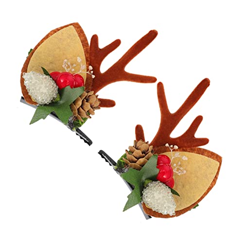 iplusmile Weihnachtliche Haarspangen Rentiergeweih Design Leicht und Langlebig Komfortabel für Dickes und Lockiges Haar Festhaltend und Modisch Geeignet für Mädchen und Festliche Anlässe von iplusmile