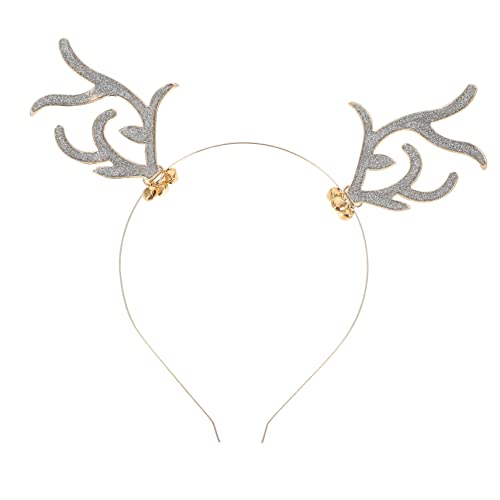 iplusmile Weihnachts Haarreif Rentiergeweih mit Bunten Glocken Haarband Leicht und Bequem für Erwachsene Festliche Party und Fotorequisite für Mädchen und Damen von iplusmile