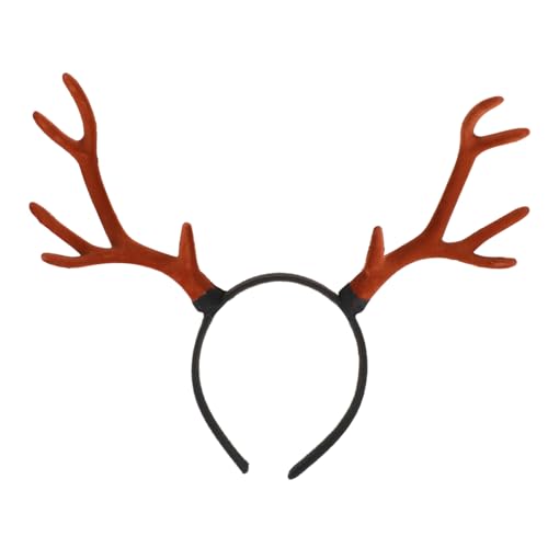 iplusmile Weihnachts Haarreifen Rentier Geweih Stirnband Leichtes Antler Kopfband Festlicher Haarschmuck für Damen Mädchen Weihnachtsfeier Cosplay Party Zubehör von iplusmile