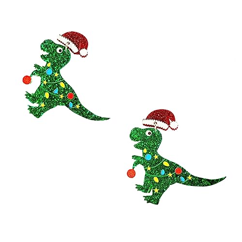 iplusmile Weihnachtsohrringe Dinosaurier Tannenbaum Anhänger Weihnachtsbaum Schmuck Festliche Ohrringe Damen Weihnachten von iplusmile