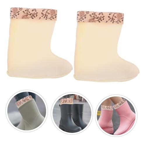 iplusmile Winterstiefel Damen Einlegesohlen Gefütterte Dicke Warme Atmungsaktive Stiefelfutter Wasserdichte Mittlere Schaftlänge für Kaltes Wetter und Garteneinsatz von iplusmile