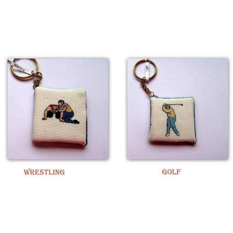 Cross Stitch Sport Themen Schlüsselanhänger #2 von irenesmemorystitches