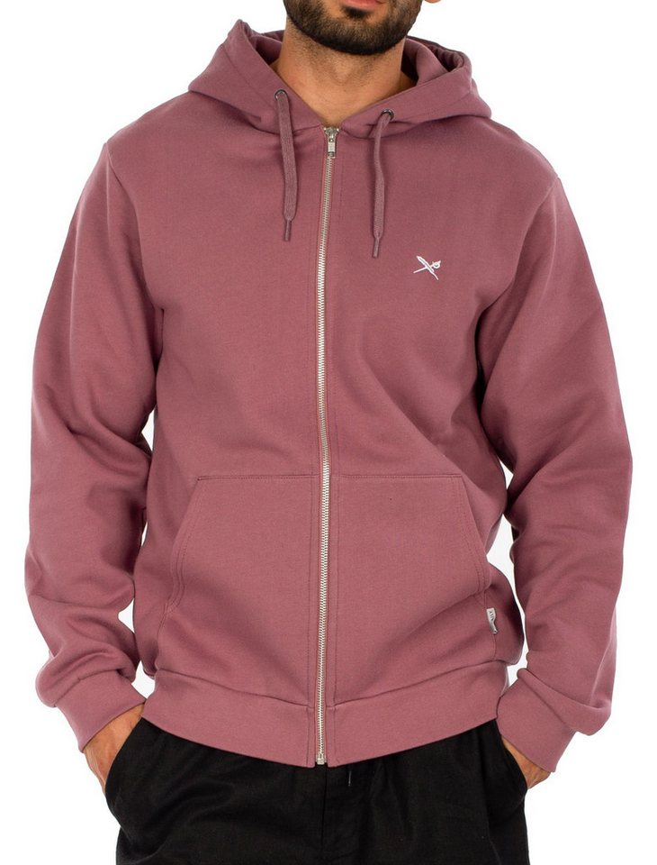 iriedaily Kapuzensweatjacke - Nachhaltiger Zip Hoodie - Mini Flag 2 Zip Hood [plum] von iriedaily