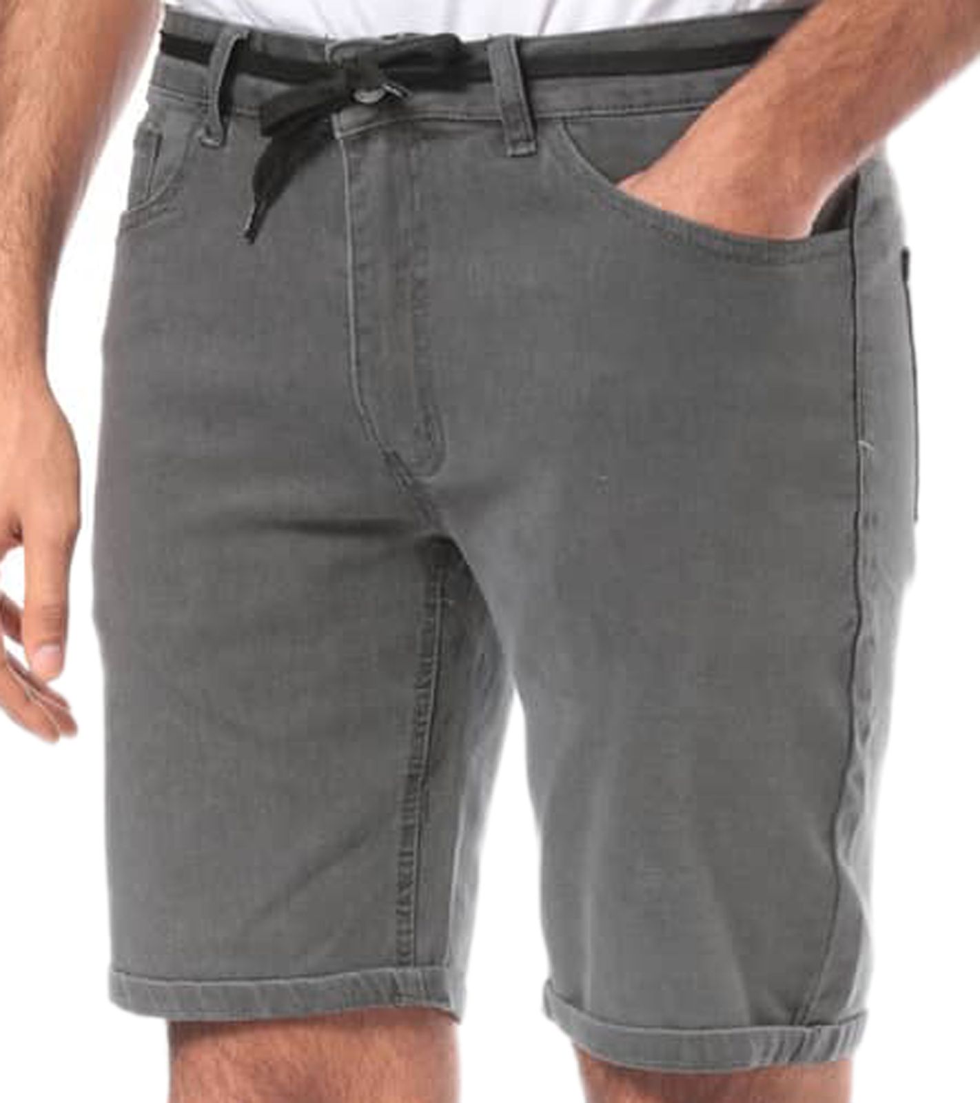 iriedaily Shot 2 Herren Sommer-Shorts im 5-Pocket Style Sommer-Hose 7464191-701 Grau von iriedaily