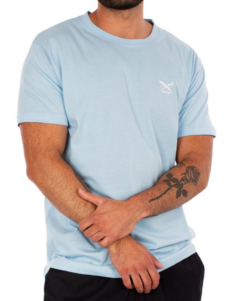 iriedaily T-Shirt - Basic T-Shirt - Hellblaues T-Shirt - Kurzarm Shirt einfarbig von iriedaily