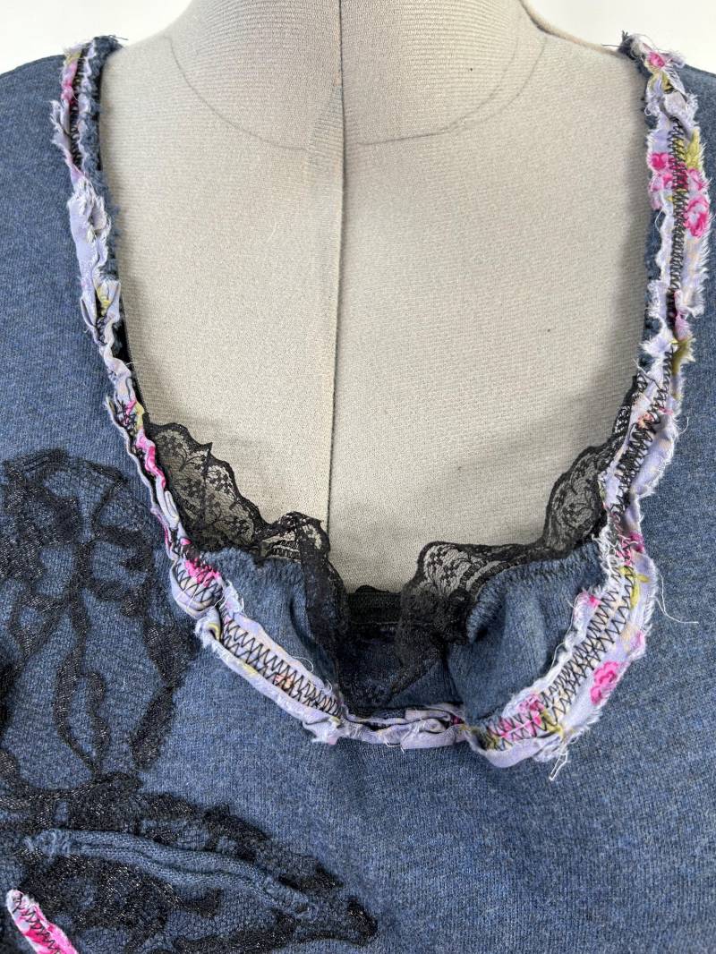 xl Größe/ #8/Daring Rose Kleid/Tunika Eco Übergröße Rustikal Upcycled Boho Landhaus Cottage Chic #19 von irinale