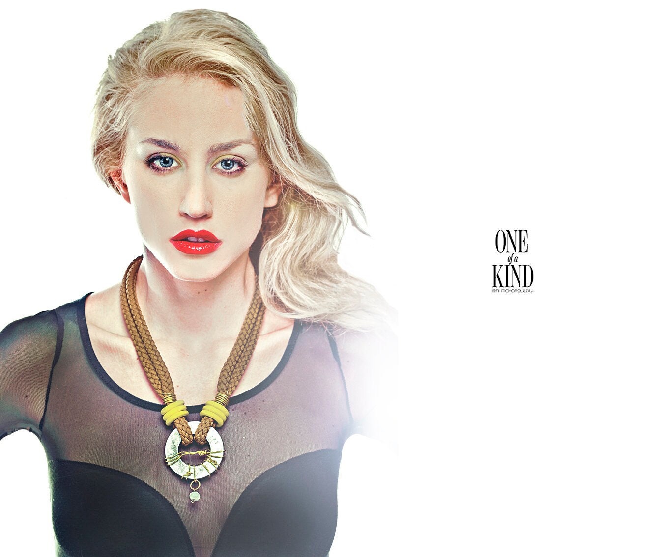 Kreis-Seil Halskette, Hardware Chunky Baumwollseil, Statement Halsketten Für Frauen, Farbblock Halsketten, Geschenke Frauen von irinimichopoulou