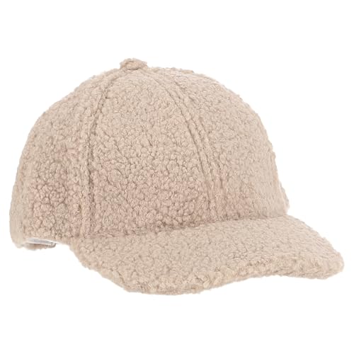 irisaa Baseballkappe Damen, warme Teddy-Fleece-Stil, verstellbare Winter Cap für Outdoor Reisen, Mütze Farbe 2020:Khaki von irisaa