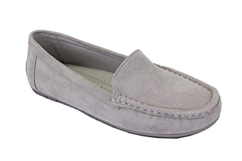 irisaa Damen Mokassin Slipper weiche Bequeme Bootsschuhe Slip-on Flache Freizeitschuhe Halbschuhe, Schuhgröße 36-41:40, Sommerschuhe Farbe:Grau irisaa Damen Mokassin Slipper weiche Bequeme Bootsschuhe Slip-on Flache Freizeitschuhe Halbschuhe, Schuhgröße 36-41:40, Sommerschuhe Farbe:Grau von irisaa
