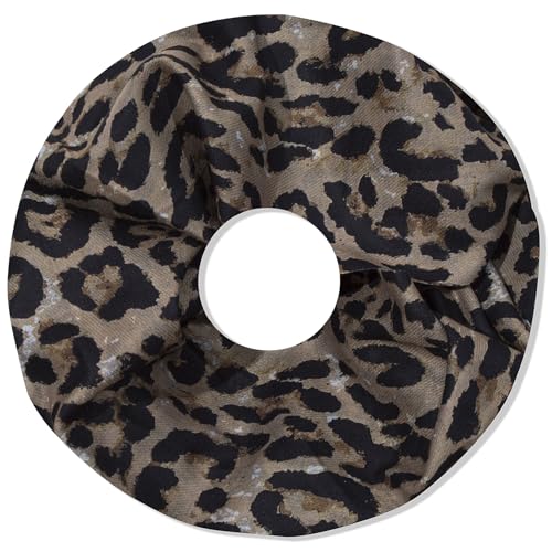 irisaa Damen Schal, Loop Schlauchschal leichter mit Leopard Muster, Halstuch Rundschal Loopschal für Frühling Herbst Ganzjährig, Schals Farbe 2019:Leopard Camel von irisaa
