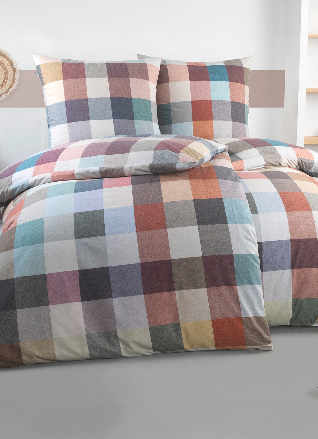 Bettwäsche-Garnitur von irisette, Größe 115 (80x80 cm + 155x220 cm), Multicolor von irisette