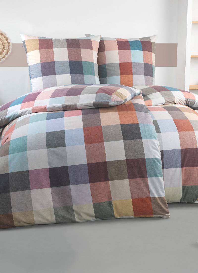 Bettwäsche-Garnitur von irisette, Größe 115 (80x80 cm + 155x220 cm), Multicolor von irisette