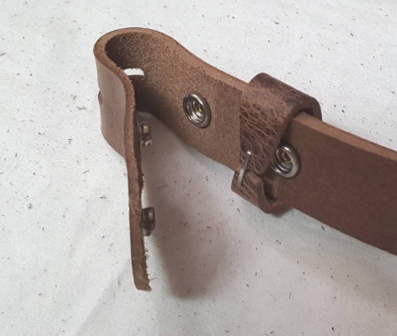 Geölter Büffelleder Gürtel Mit Austauschbarer Schnalle, Custom Cut von ironartcanada