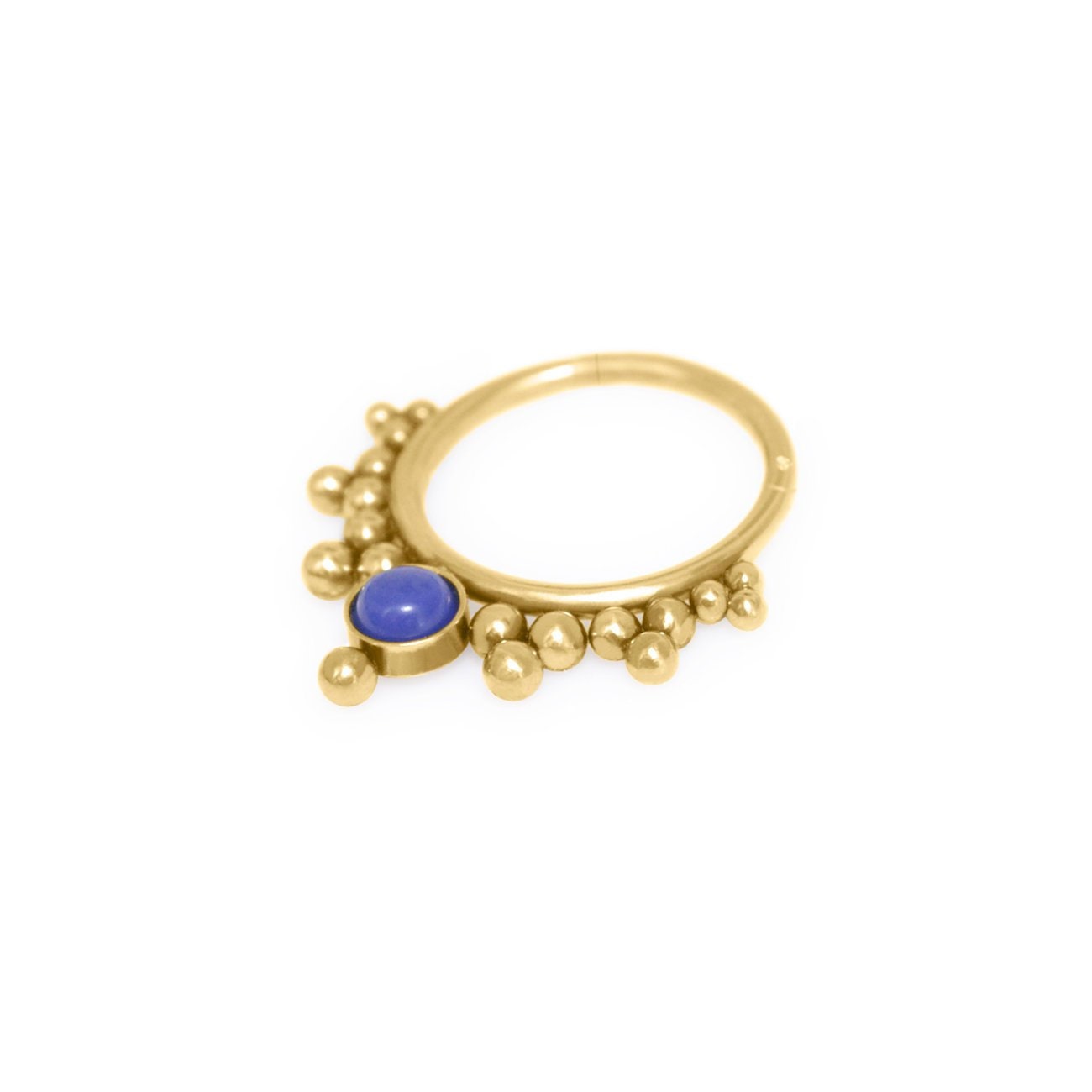 Chirurgenstahl Lapislazuli Septum Clicker Ring 16 Gauge/Piercing, Daith Ohrring, Schmuck Chirurgenstahl Lapislazuli Septum Clicker Ring 16 Gauge/Piercing, Daith Ohrring, Schmuck von iroocca