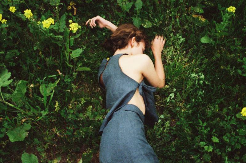Brisa Teal Seite Krawatte Leinen Top Brisa Teal Seite Krawatte Leinen Top von isaguadalupeshop