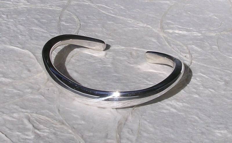 sterlingsilber Classic Armband Von Handgeschmiedet in 4 Gauge sterlingsilber Classic Armband Von Handgeschmiedet in 4 Gauge von isidro