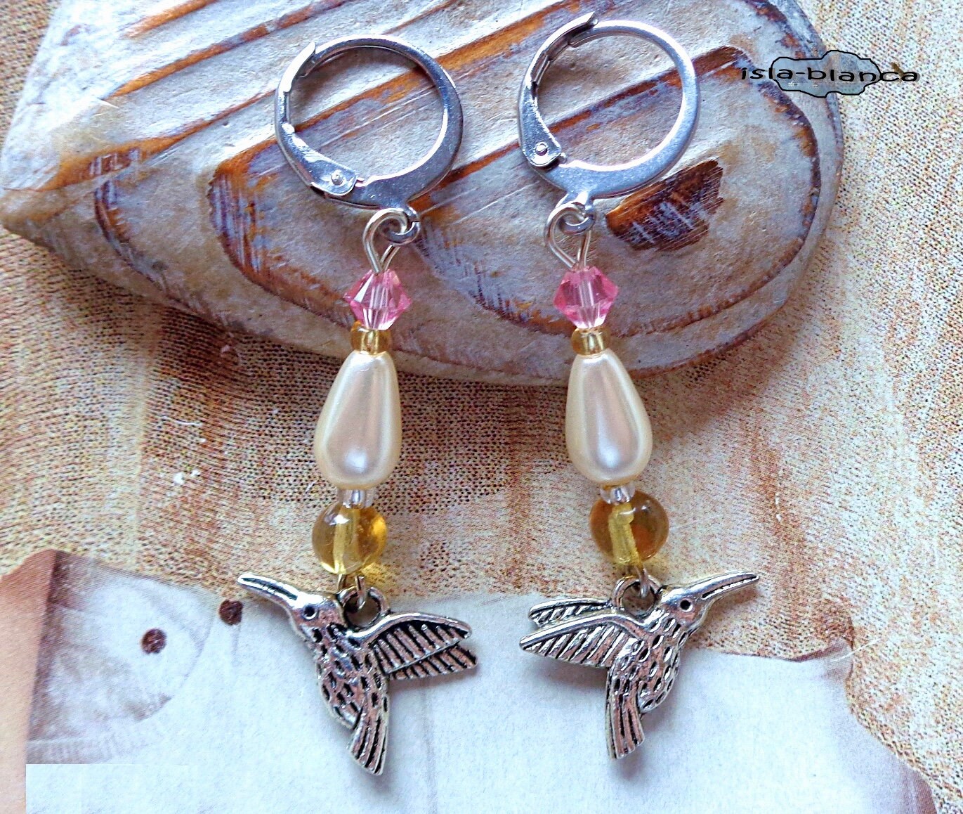 Ohrringe ⋆ Kolibris Edelstahl Bernstein Tropfen Weiß Gelb Rosa Gold Silber Ohrhänger Ohrhaken Kolibri Vogel Sunbird Ohrringe ⋆ Kolibris Edelstahl Bernstein Tropfen Weiß Gelb Rosa Gold Silber Ohrhänger Ohrhaken Kolibri Vogel Sunbird von islablanca