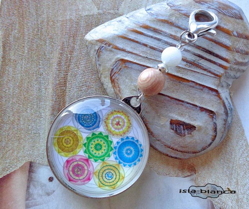 Wechselanhänger ॐ 7 Chakren Bunt Yoga Anhänger Chakra Silber Charm Wurzelchakra Sakralchakra Herzchakra Kronenchakra Jade Weiß Rosenholz Wechselanhänger ॐ 7 Chakren Bunt Yoga Anhänger Chakra Silber Charm Wurzelchakra Sakralchakra Herzchakra Kronenchakra Jade Weiß Rosenholz von islablanca