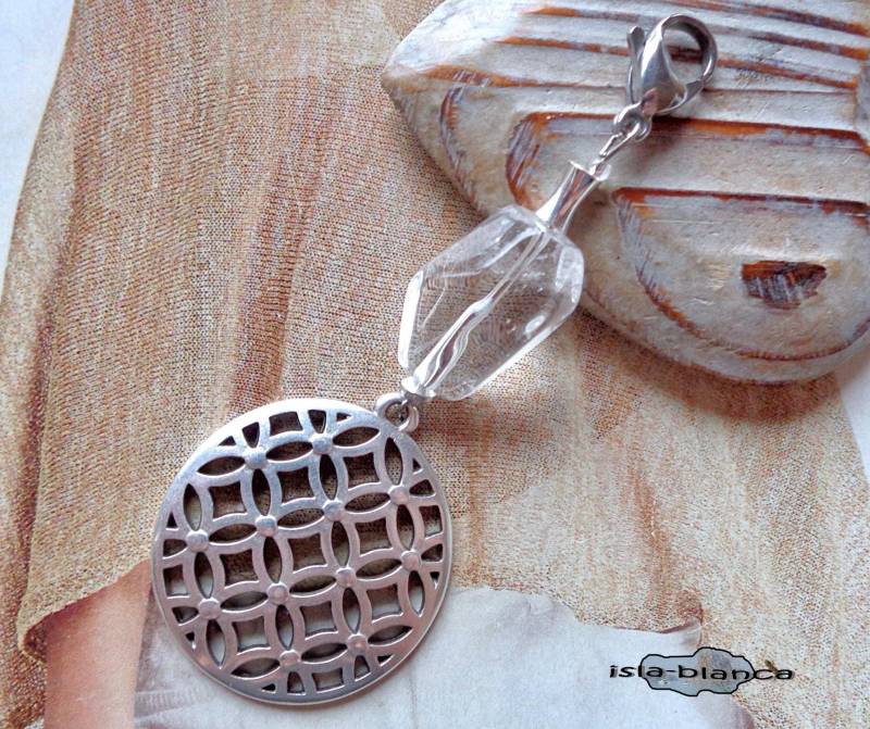 Wechselanhänger ⋆ Blume Des Lebens Bergkristall Nugget Silber Charm Lebensblume Anhänger Wechselanhänger ⋆ Blume Des Lebens Bergkristall Nugget Silber Charm Lebensblume Anhänger von islablanca