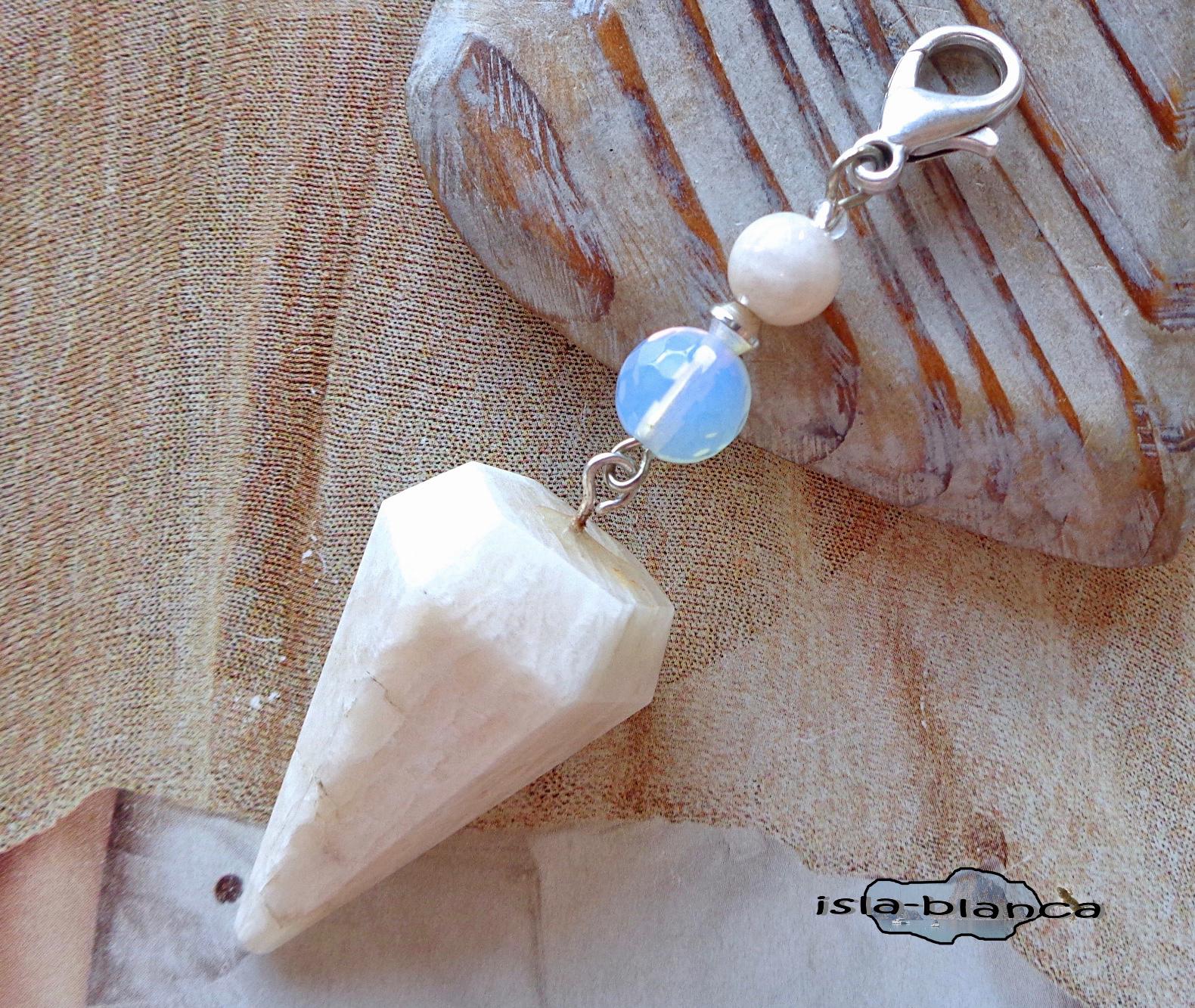 Wechselanhänger ॐ Mondstein Pendel Süßwasserperle Weiß Opalglas Anhänger Charm Beige Wechselanhänger ॐ Mondstein Pendel Süßwasserperle Weiß Opalglas Anhänger Charm Beige von islablanca