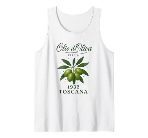 Herren Italia Tosacana, Italian Olive Tank Top Herren Italia Tosacana, Italian Olive Tank Top von italian Retro olive oil vintage toscana