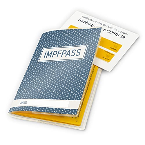 itenga Design Impfpasshülle Motiv Geometrie - Ausweishülle für Impfpass von itenga
