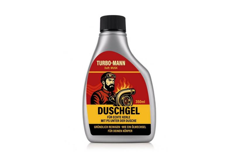 itenga Duschgel itenga Duschgel für Männer im Deko-Kanister 350ml - Motiv Turbo Mann von itenga