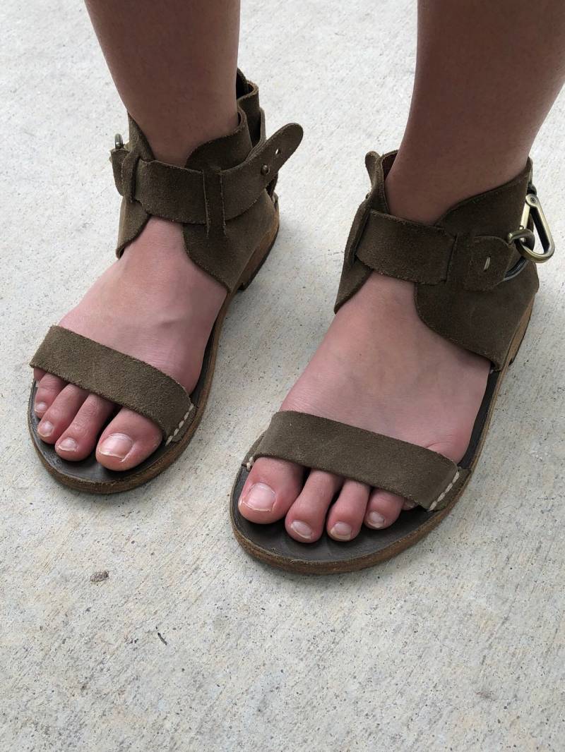 Martin Margiela Nubuck Schnalle Sandal Sz 8, 5 von itgirlvintagecloset