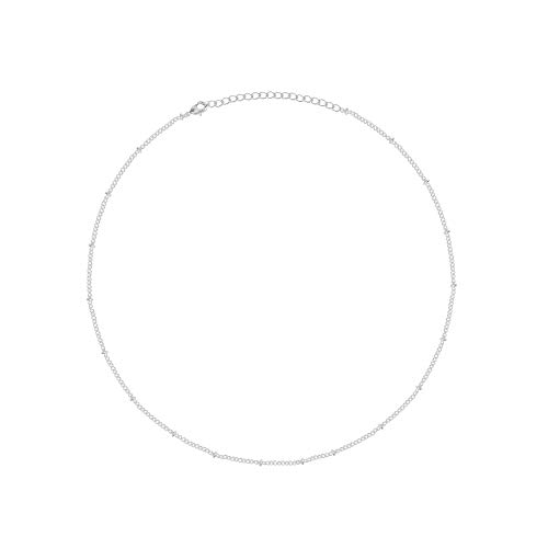 itianxi Zarte Perlen-Halskette mit 14 Karat Gold/Silber plattiert für Damen aus Metall von itianxi