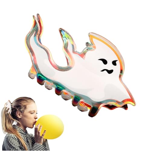 itrimaka Halloween-Krallenklammern, Haarspangen für Frauen | Gruselige Halloween-Accessoires Geister-Haarspange | Modische Haarklammern, kleine Haarklammern für dickes Haar, dünnes Haar von itrimaka