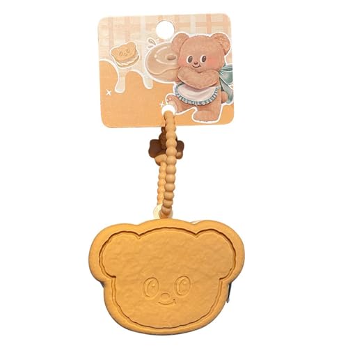 itrimaka Niedliche Bären-Geldbörse – niedliche Tasche in Bärenform – Anime-Figur-Peripheriegeräte Kleingeldbörsen, kleine Tasche Schlüsselanhänger mit Reißverschluss für Kleingeld, Ohrringe, Ringe, von itrimaka