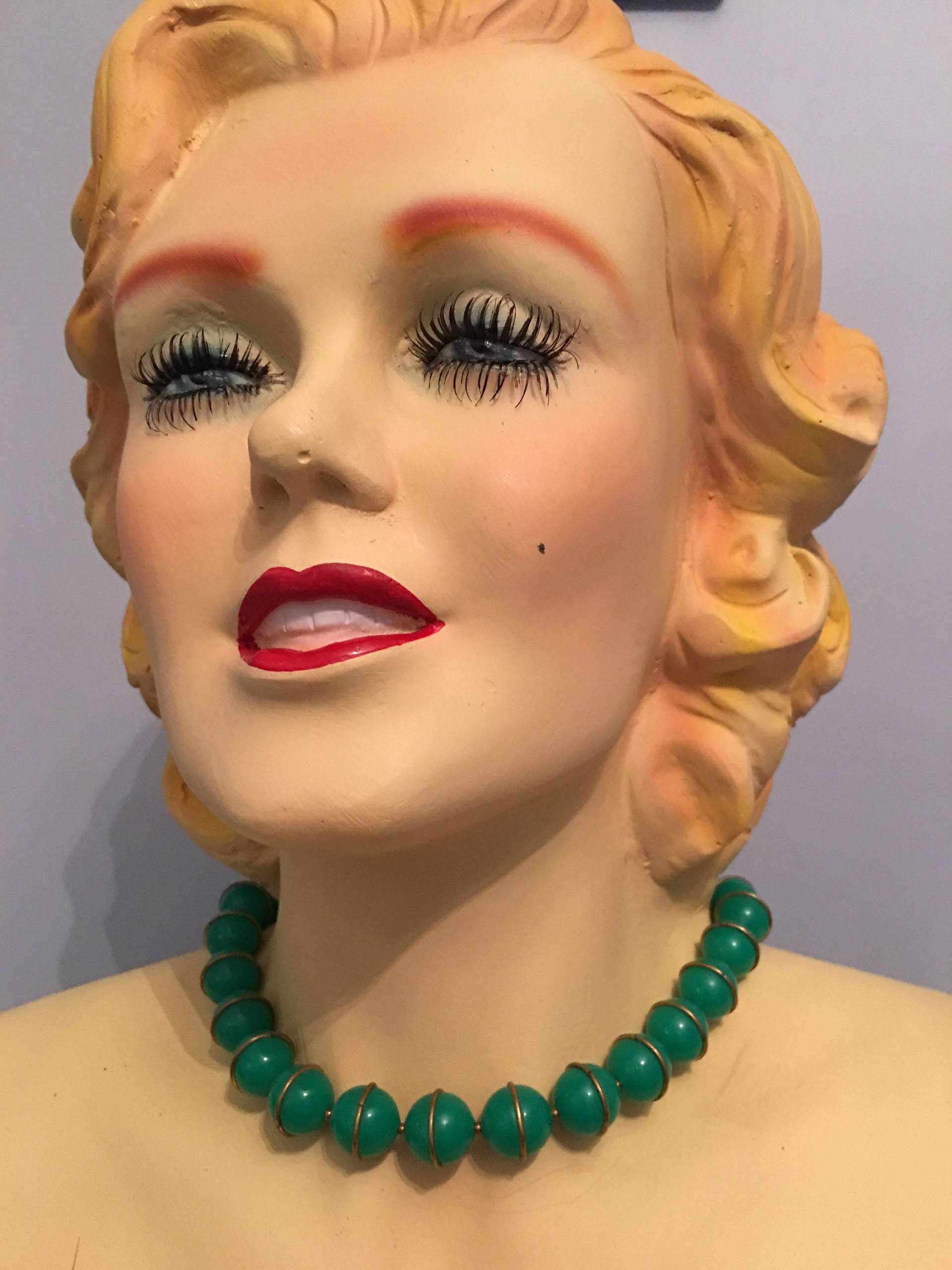 Grüne Perlenkette Grüne Perlenkette von itsallabouttvintage