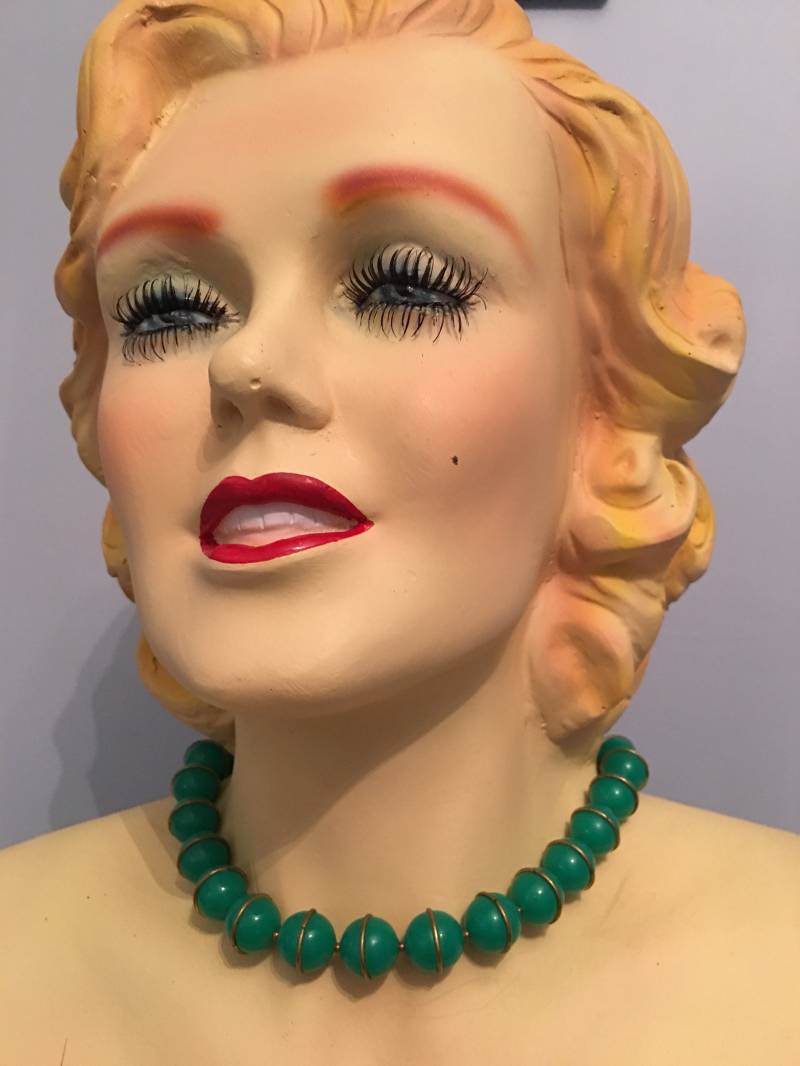 Grüne Perlenkette Grüne Perlenkette von itsallabouttvintage