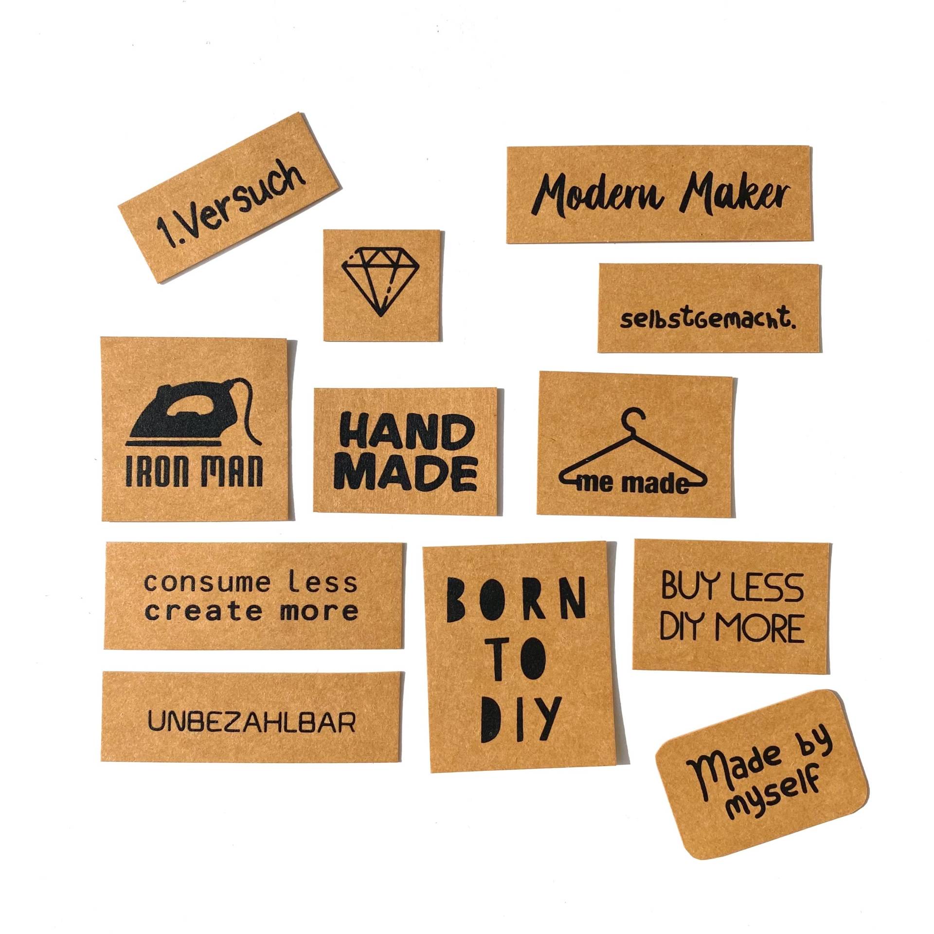12 Patches „Diy For Life" Zum Aufnähen, Siebdruck Auf Snappap, Label/Aufnäher Set Für Alle Die Gern Nähen 12 Patches „Diy For Life" Zum Aufnähen, Siebdruck Auf Snappap, Label/Aufnäher Set Für Alle Die Gern Nähen von itsapatch