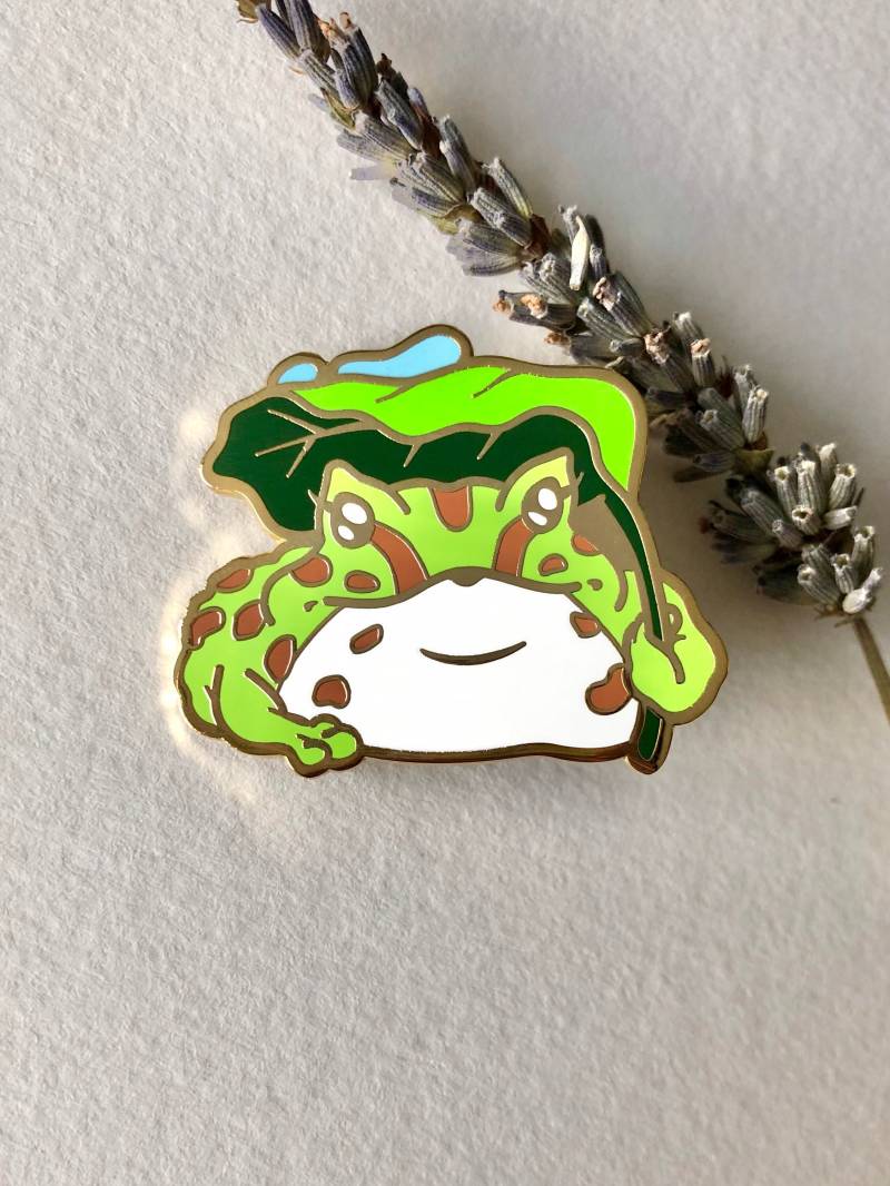 Gehörnter Frosch Emaille Pin - Toad, Pin, Hard Enamel Frosch, Toad Süßer von itsdilful