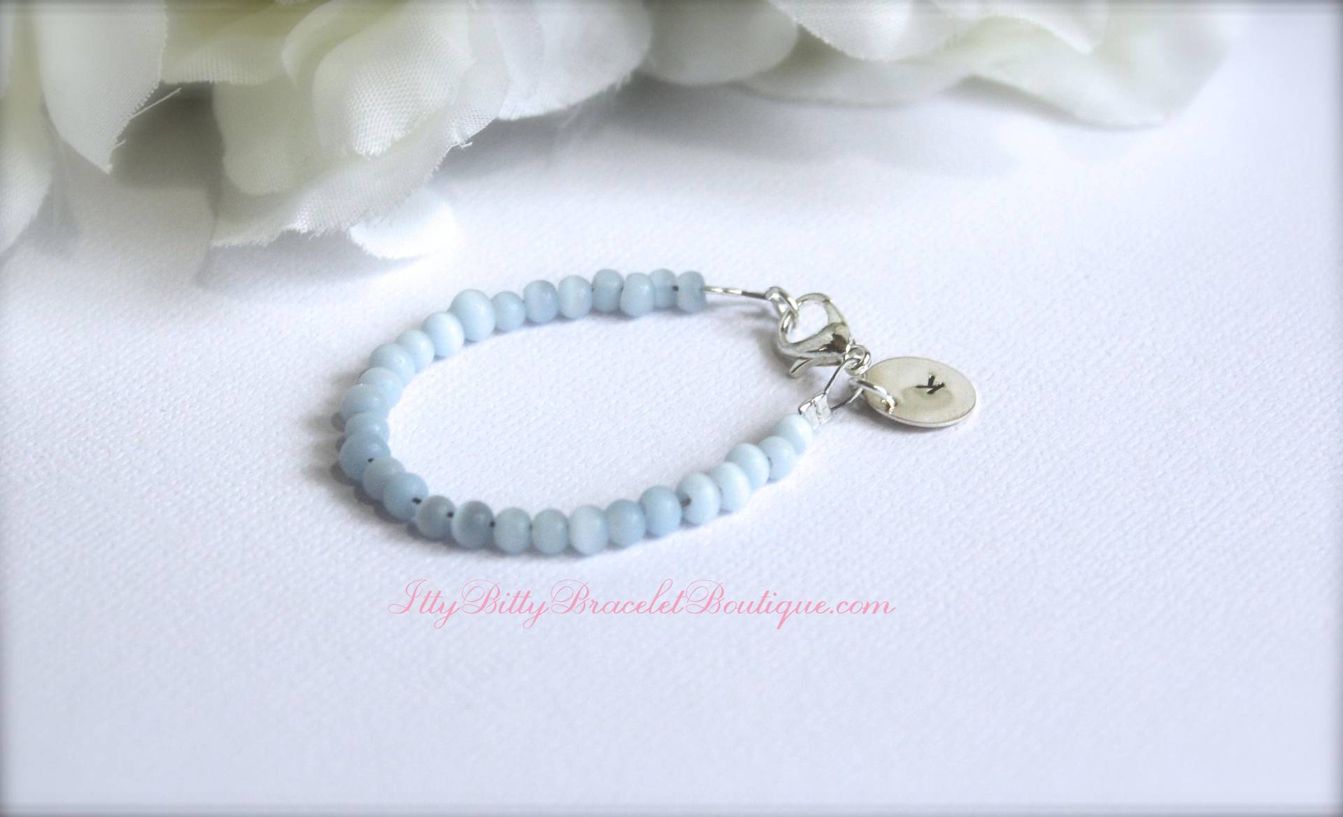 Blaues Baby Junge Sterlingsilber-Andenken-Armband, Ursprüngliche Baby-Armband Neues Baby, Personalisiertes Geschenk, Geburtstag, Taufe von ittybittyBBoutique